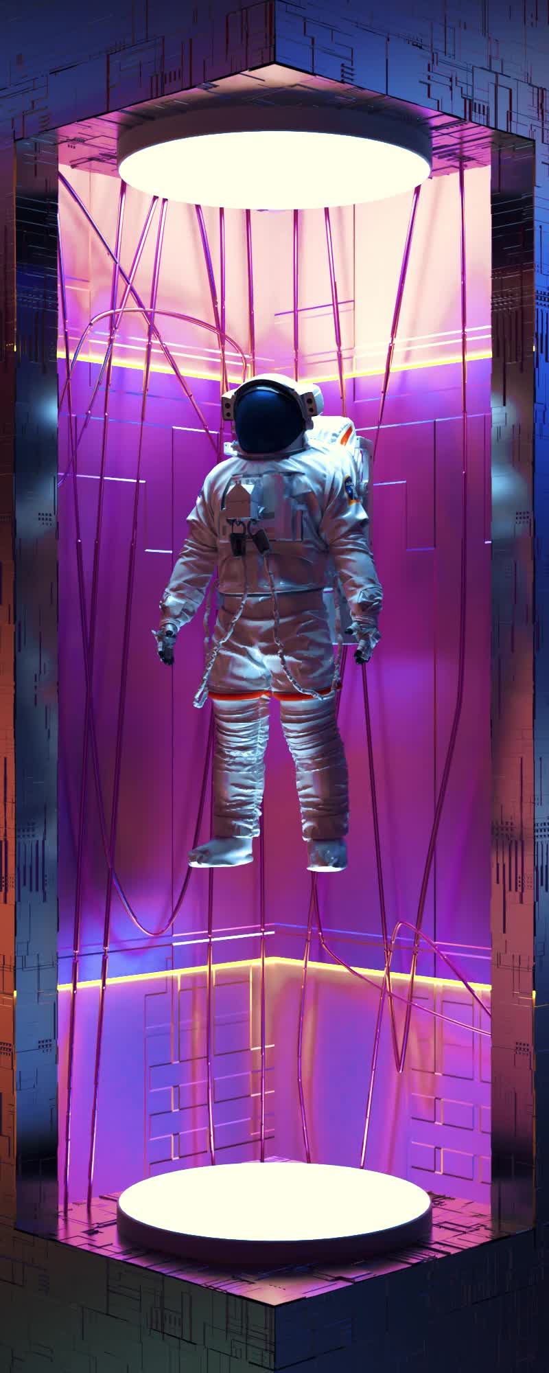 裸眼3D柱子展开